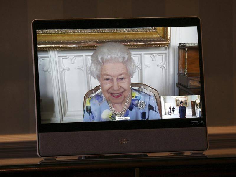 The Queen has spoken by videolink with the Latvian and Ivory Coast ambassadors in the UK.