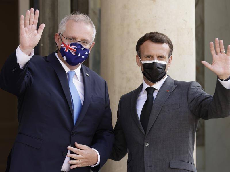 A French official says PM Scott Morrison "said nothing to suggest" tearing up a contract in June.