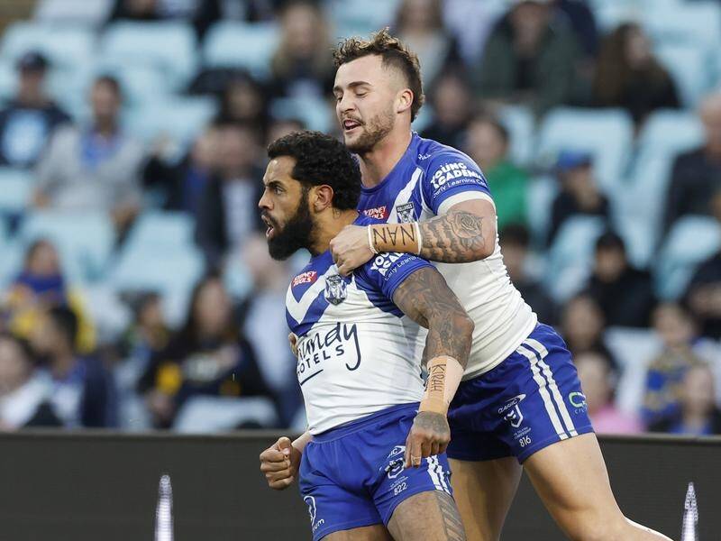 A Josh Addo-Carr hat-trick has inspired Canterbury to a 34-4 win over Parramatta in a big NRL upset.