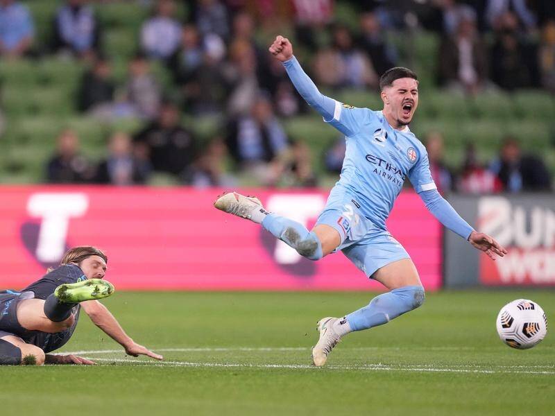 Rising star Marco Tilio (r) has signed a two-year contract extension with Melbourne City.