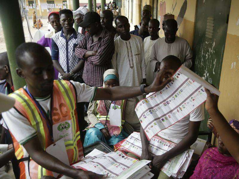 The counting of ballots has begun in Nigeria's presidential election which was marred by a delay.