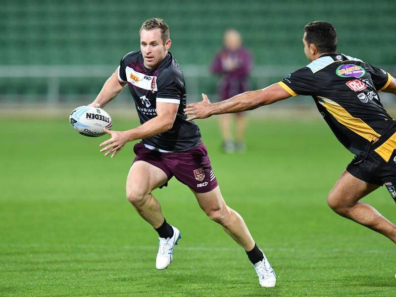 Michael Morgan (l) insists he is happy to fill whatever role he is asked to play for Queensland.