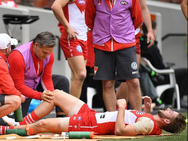 Swans defender Alex Johnson and GWS back Heath Shaw are recovering from knee surgery in Melbourne.