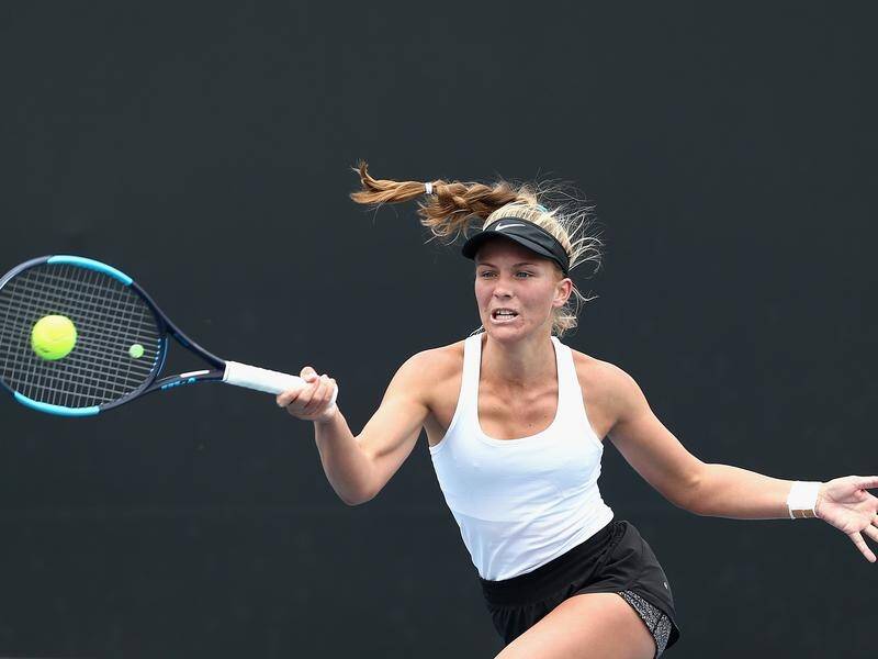 Maddison Inglis has won her opening wildcard play-off match for an Australian Open main draw berth.