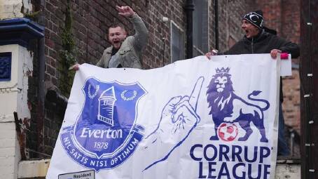 Everton have launched an appeal against the Premier League's imposition of a 10-point deduction. (AP PHOTO)