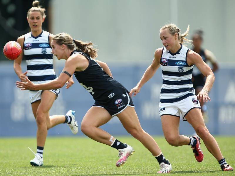 Carlton's Mimi Hill is tracking well in her return from an ACL injury suffered against Geelong.