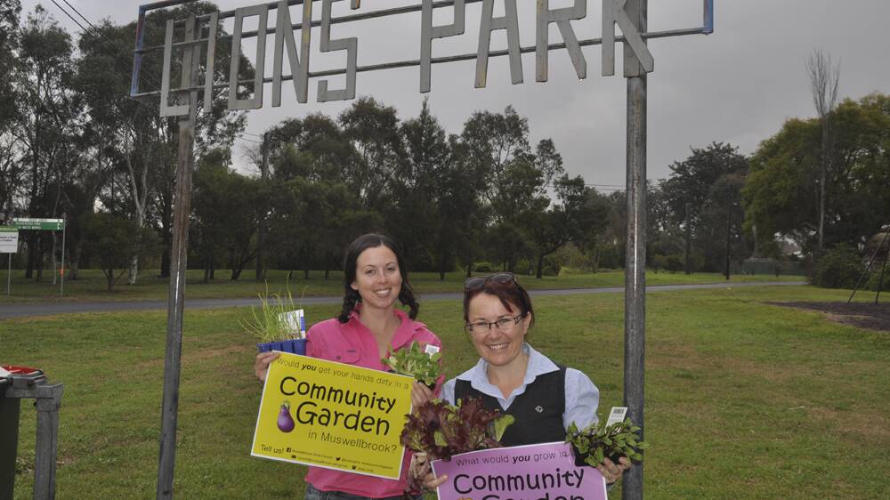 GREEN REVOLUTION: Muswellbrook Shire Council’s Kirsten McKimmie and Tracy Ward are planning a community garden for Muswellbrook.
