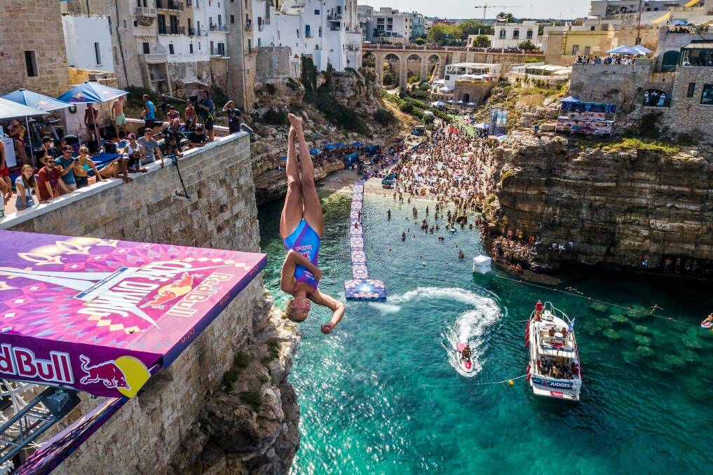 Elite: Four-time world champion cliff-diver Rhiannon Iffland will be part of the festival next month.
