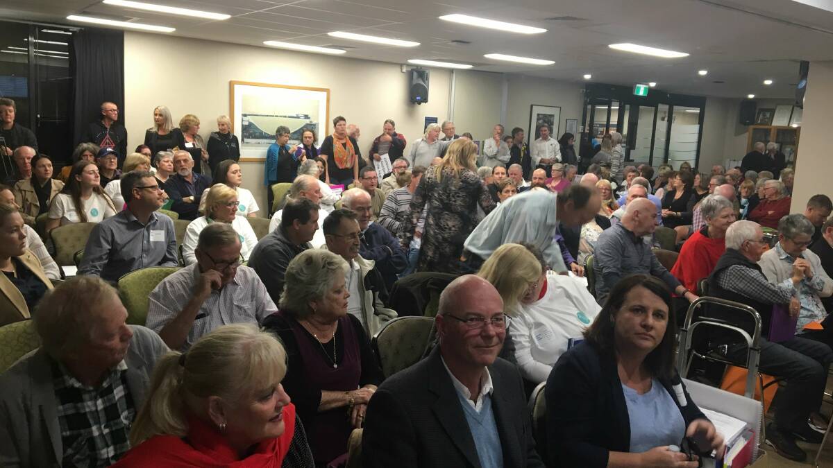 LIVE COVERAGE: Ratepayers packed into the Port Macquarie-Hastings Council meeting.
