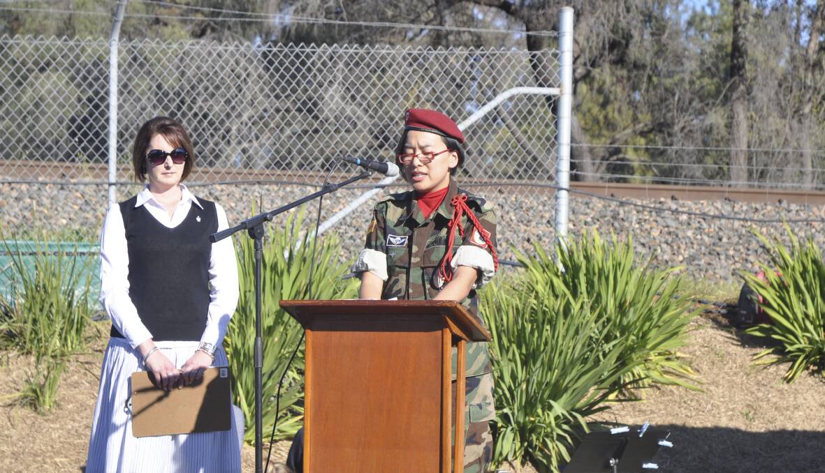 MOVING CEREMONY: Dr Elizabeth Huynh addressed the crowd with a heartfelt speech.