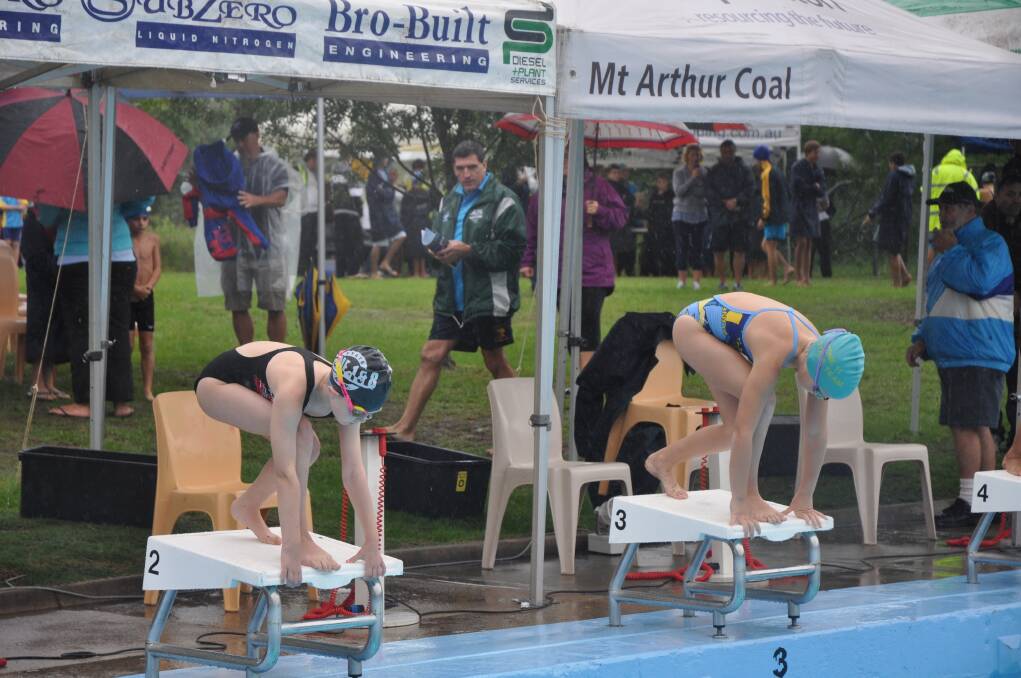 ON YOUR MARKS: The eight years and under freestyle heats kick-started competition at the NSW RSL Youth Council State Swimming Championships.